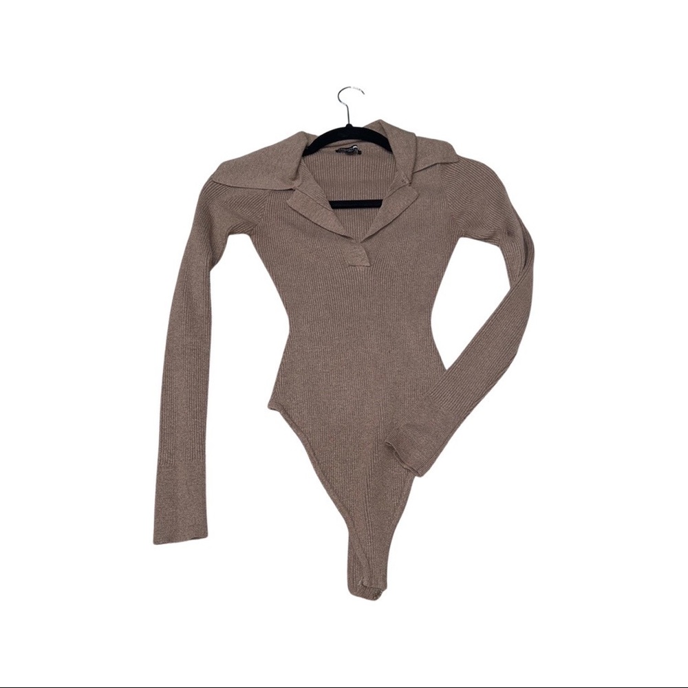 Collared ripped bodysuit